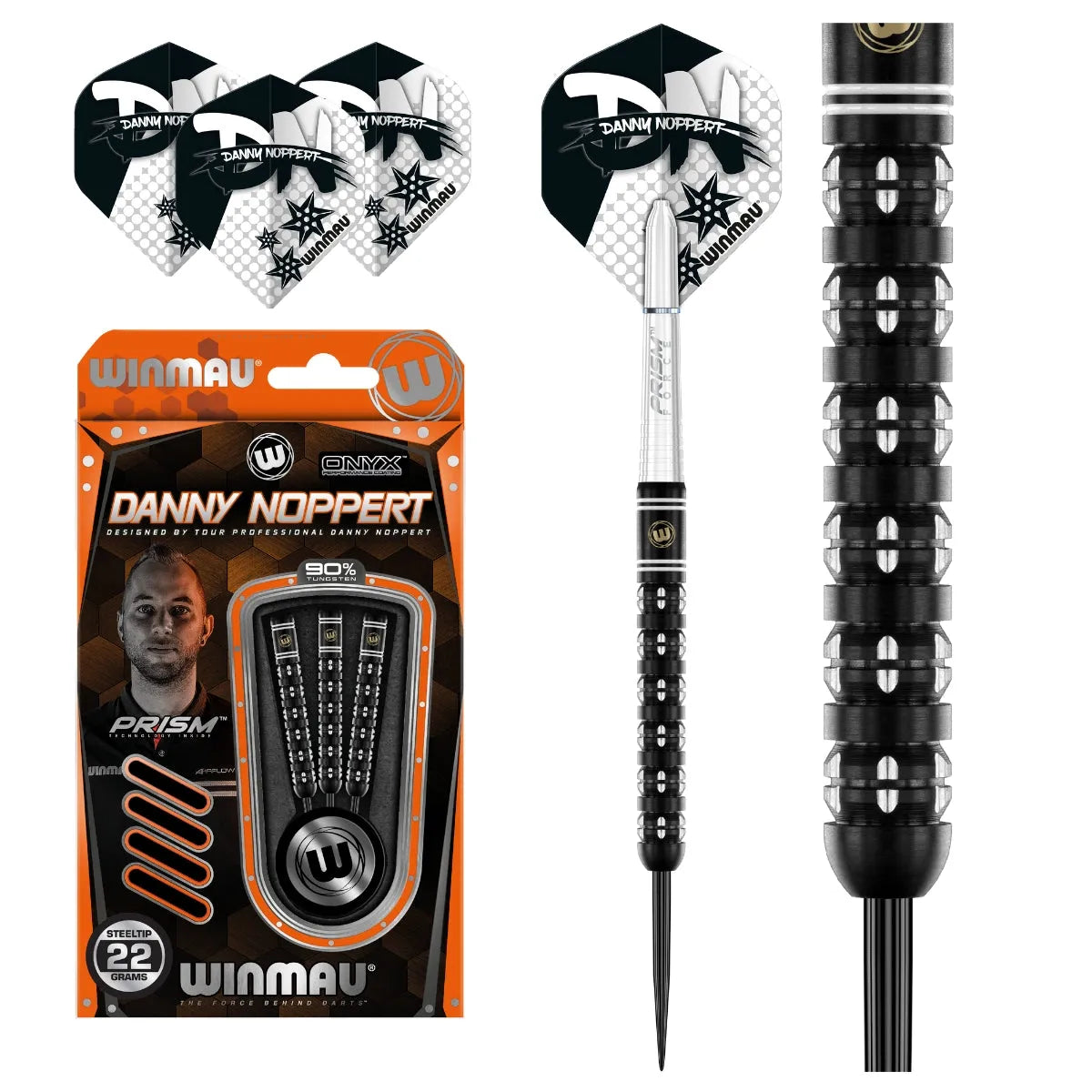 Winmau Danny Noppert Freeze Edition 90% Tungsten Steel Tip Darts