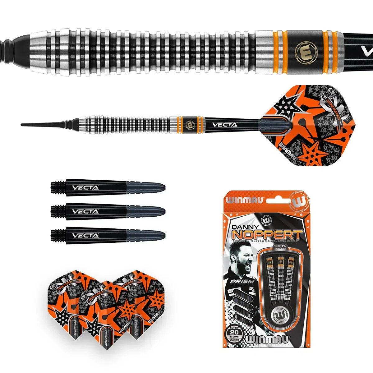 Winmau Danny Noppert Signature Edition 2.0 90% Tungsten Soft Tip Darts - view 3