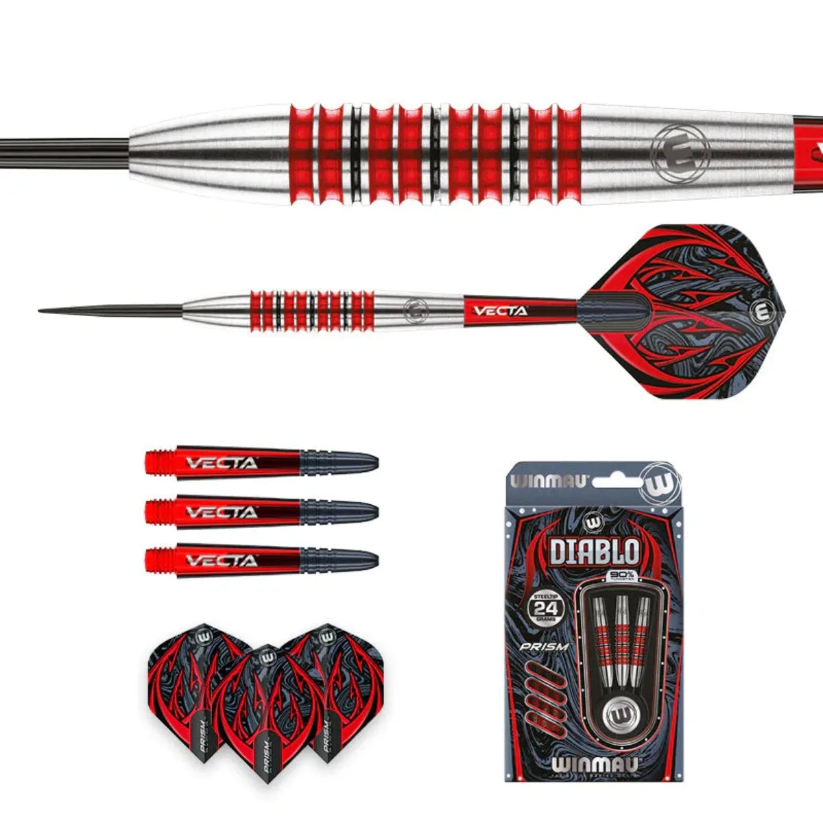 Winmau Diablo Torpedo 90% Tungsten Steel Tip Darts - view 3