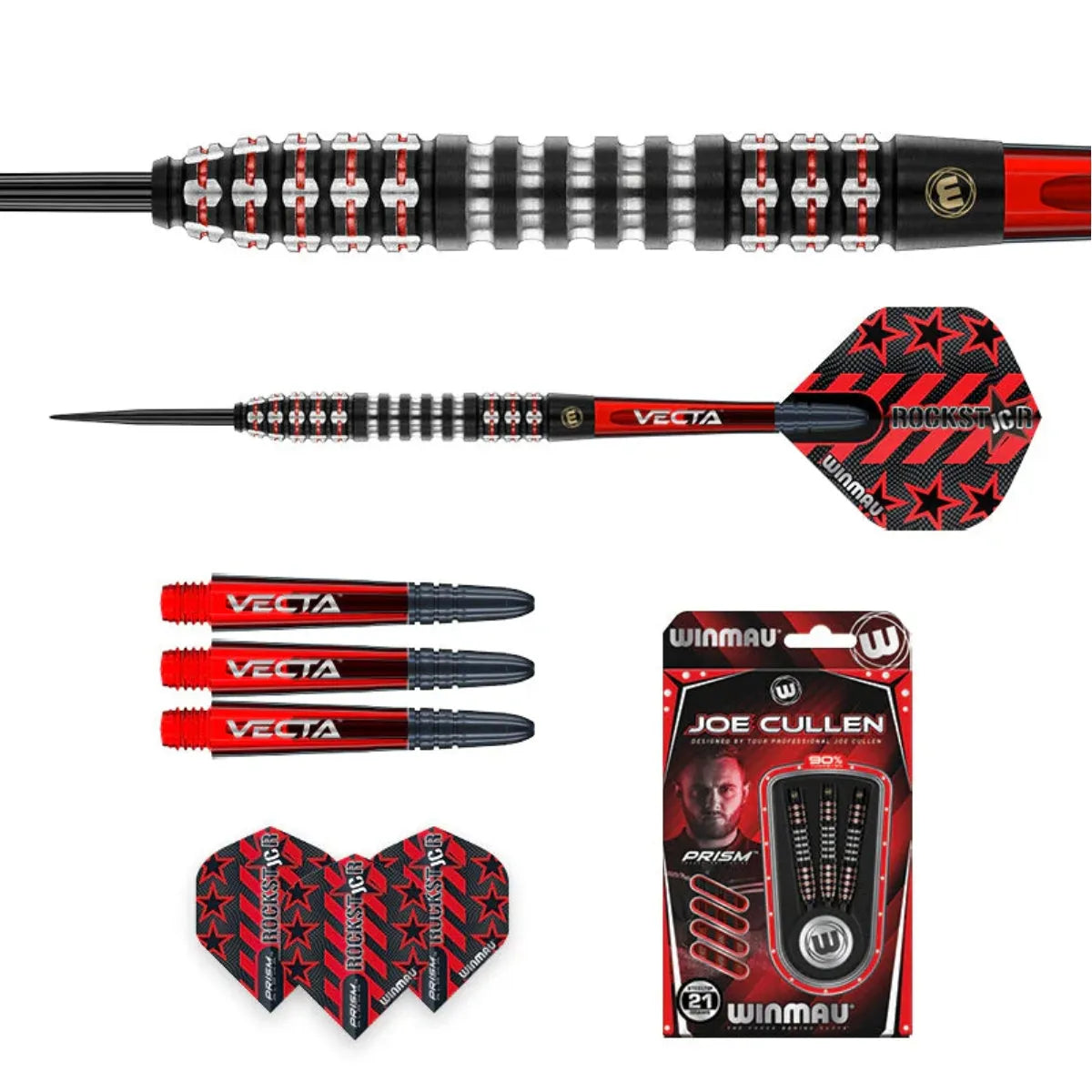 Winmau Joe Cullen Ignition 90% Tungsten Steel Tip Darts - view 3