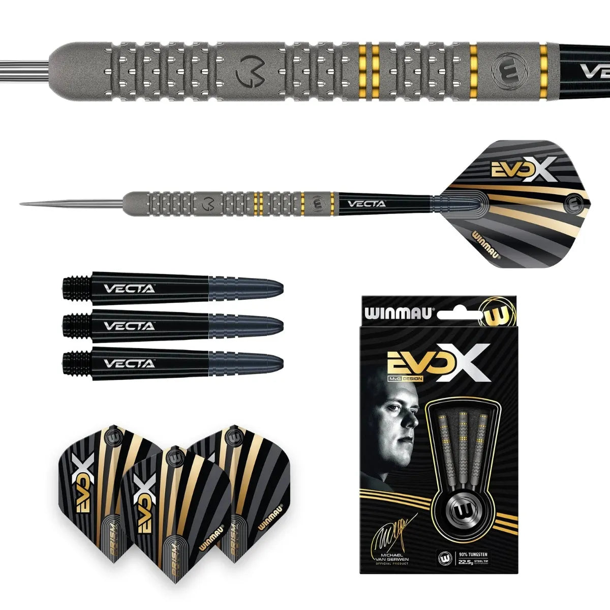 Winmau MVG Evo-X 90% Steel Tip Darts - view 3