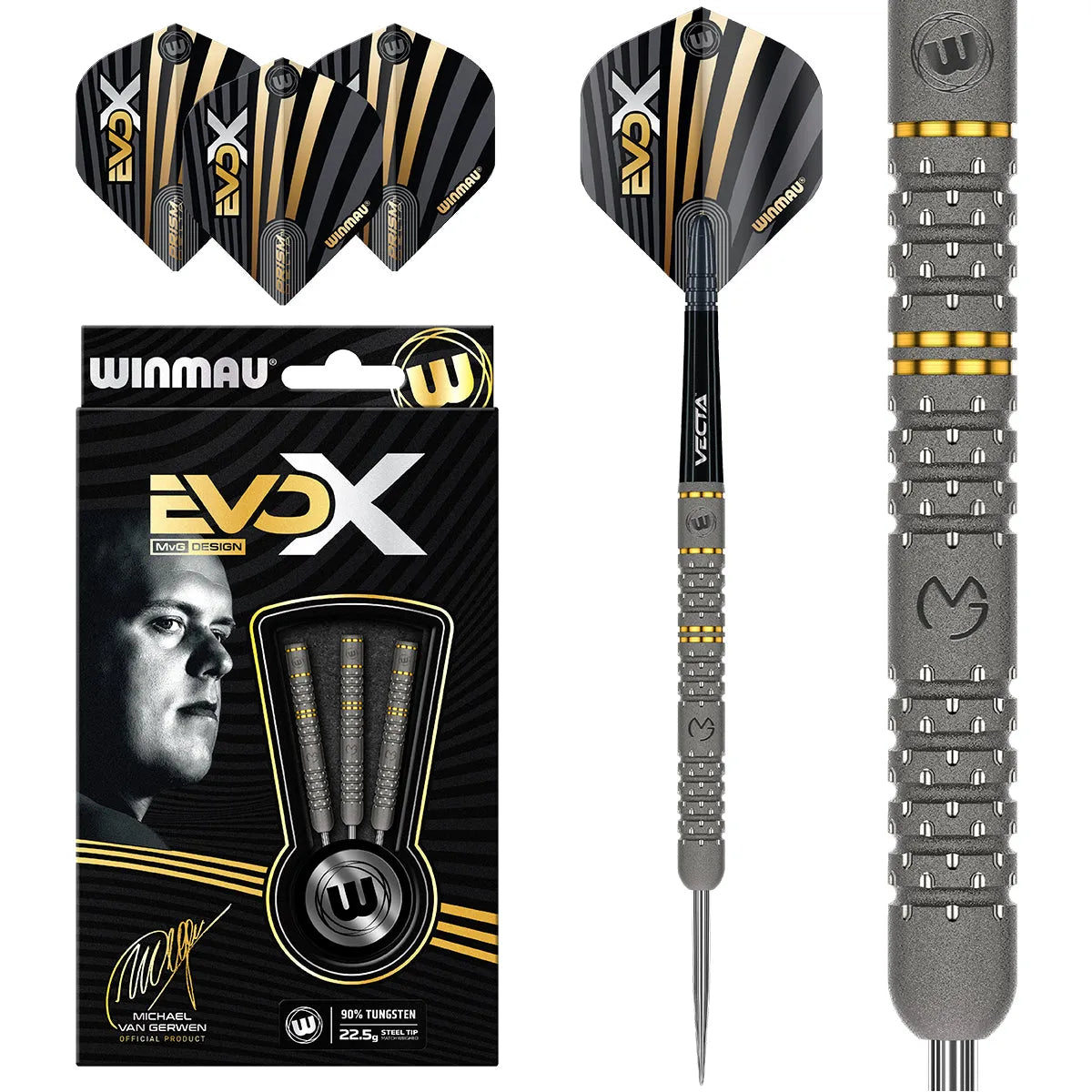 Winmau MVG Evo-X 90% Steel Tip Darts
