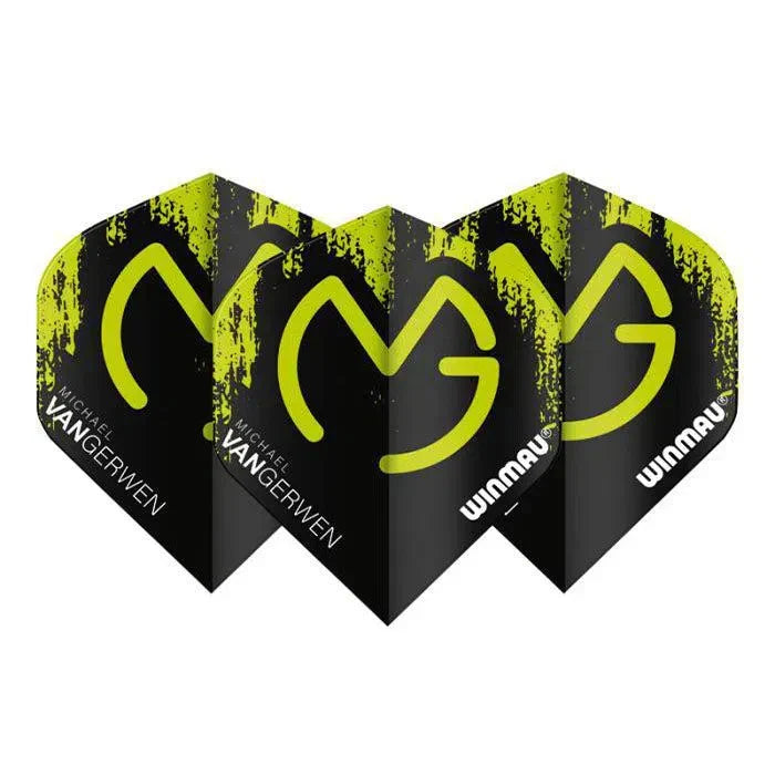 Winmau Mega Standard MvG Green & Black Flights