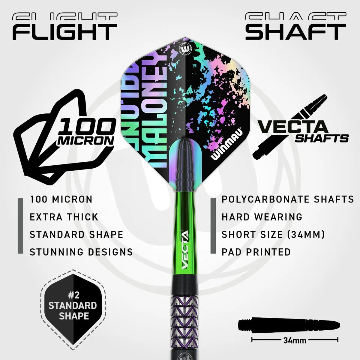 Winmau Mike Maloney 90% Tungsten Steel Tip Darts - view 5