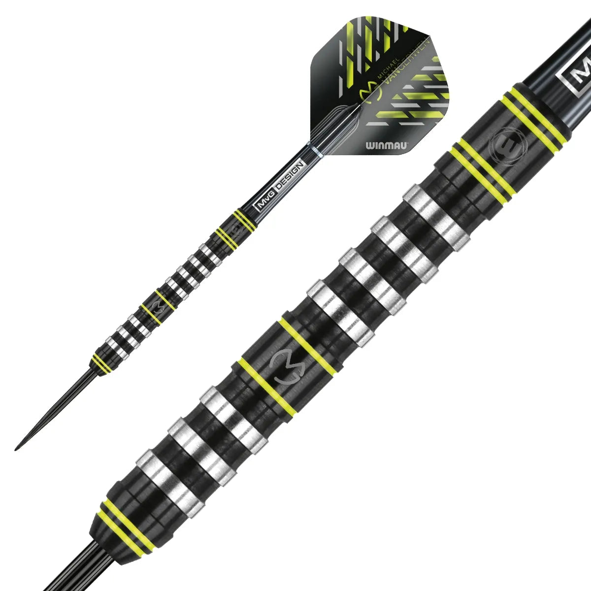 Winmau MvG Assault 90% Tungsten Steel Tip Darts - view 2