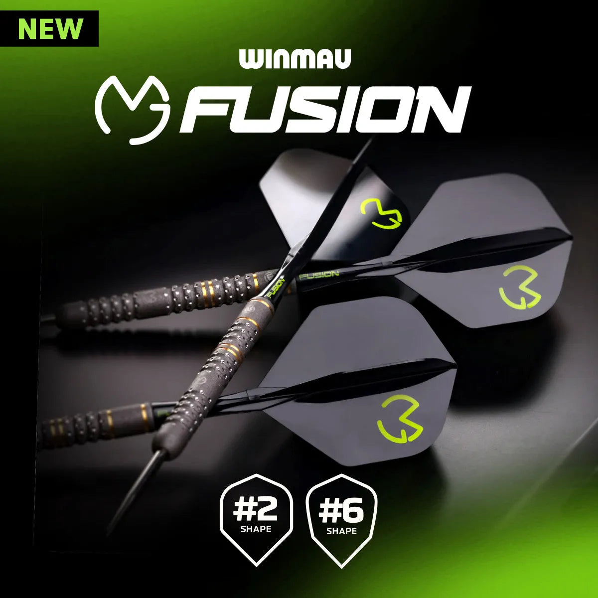 Winmau MvG Pac Man Fusion Integrated Flight System - No.2 - view 2