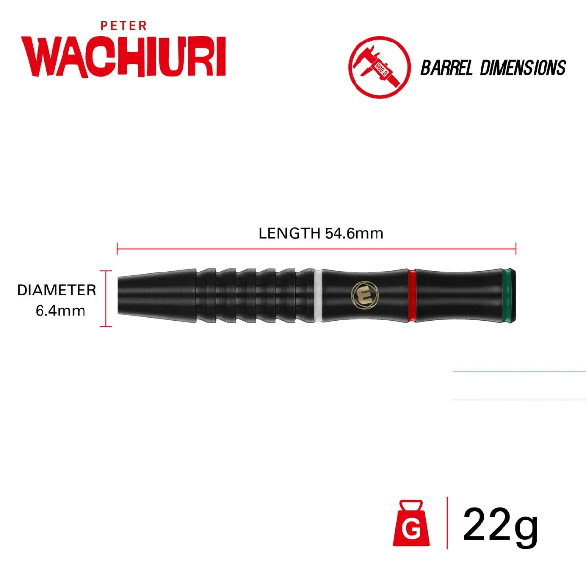 Winmau Peter Wachiuri 90% Tungsten Steel Tip Darts - view 4
