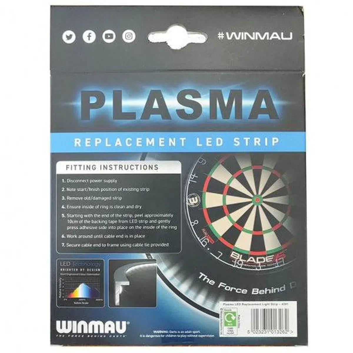 Winmau Plasma LED Replacement Pack - view 2