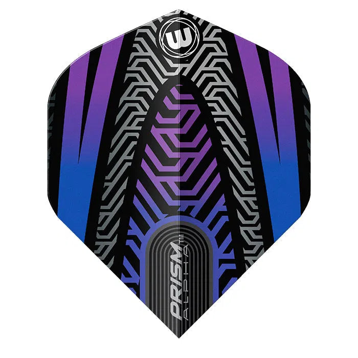 Winmau Prism Alpha Black & Blue Extra Thick Dart Flights - view 2