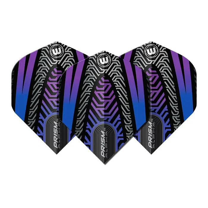 Winmau Prism Alpha Black & Blue Extra Thick Dart Flights