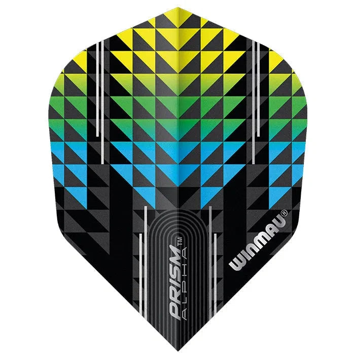 Winmau Prism Alpha Black & Green V6 Dart Flights - view 2