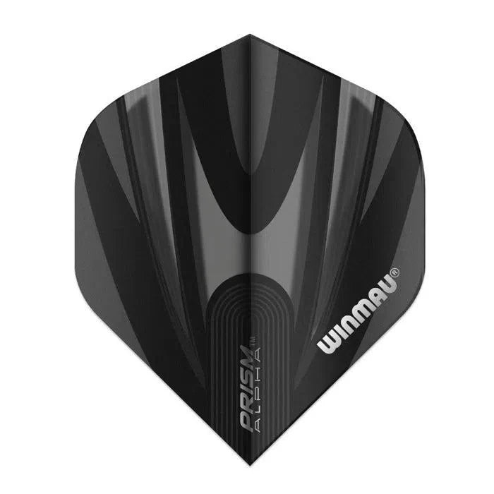 Winmau Prism Alpha Black & Grey Extra Thick Dart Flights - view 2
