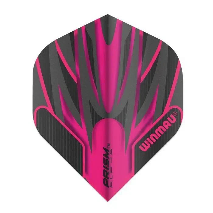 Winmau Prism Alpha Black & Pink Extra Thick Dart Flights - view 2
