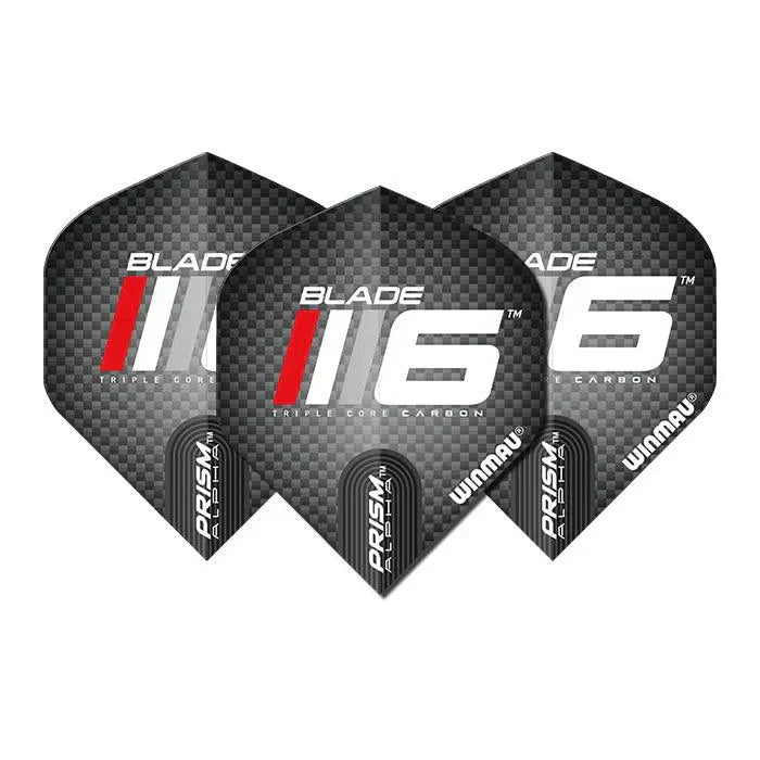 Winmau Prism Alpha Blade 6 Logo Extra Thick Flights