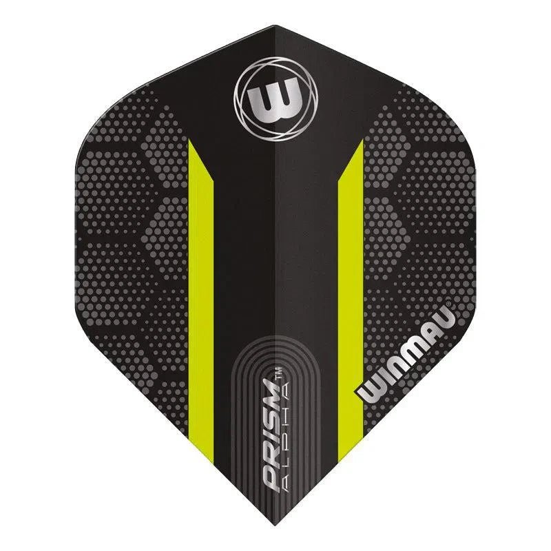 Winmau Prism Alpha Extra Thick Standard Black & Green Flights - view 2