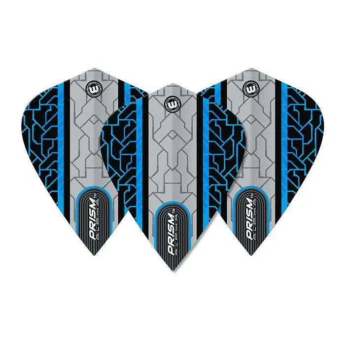 Winmau Prism Alpha Grey & Blue Kite Flights
