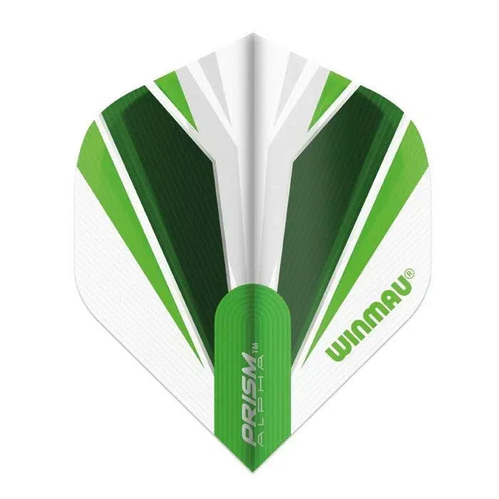Winmau Prism Alpha White & Green Extra Thick Dart Flights - 6915-149 - view 2