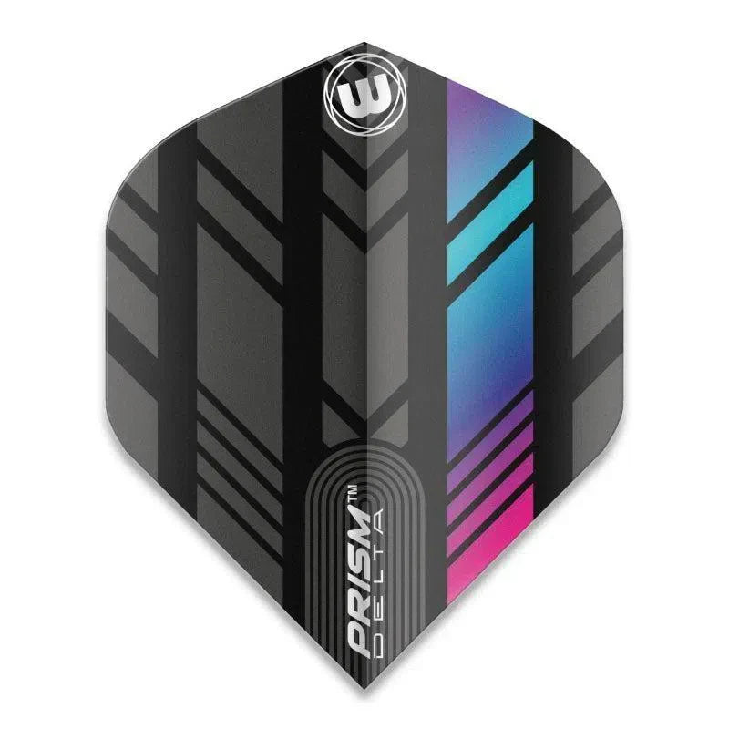 Winmau Prism Delta Extra Thick Standard Black & Blue & Pink Flights - view 2