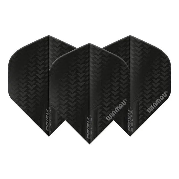 Winmau Prism Delta Extra Thick Standard Black Flights