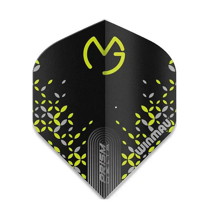 Winmau Prism Delta MvG Extra Thick Standard Black & Green Flights - view 2