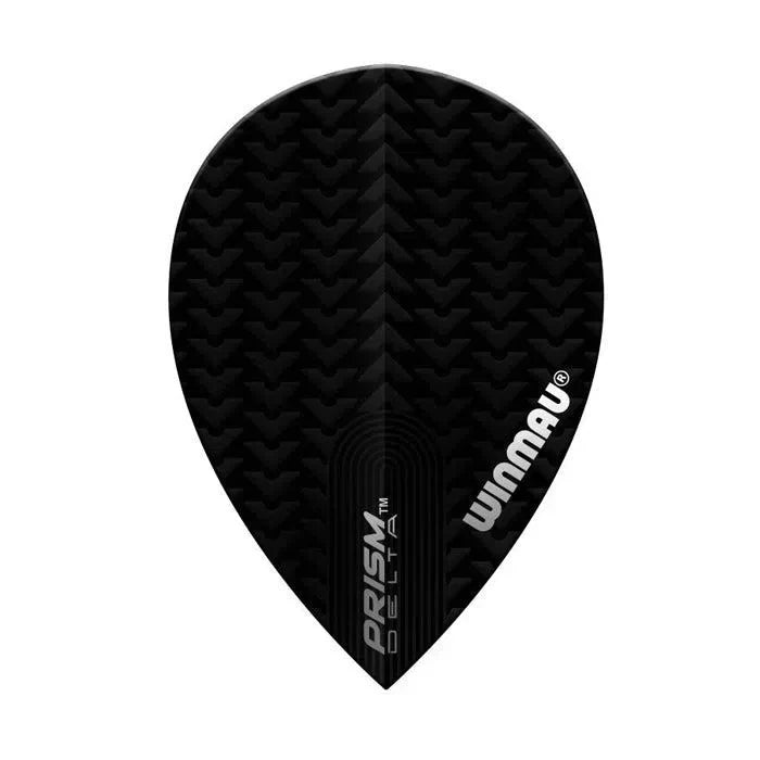 Winmau Prism Delta Pear Dart Flights Black - view 2