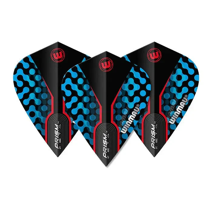 Winmau Prism Zeta Black & Blue Kite Flights