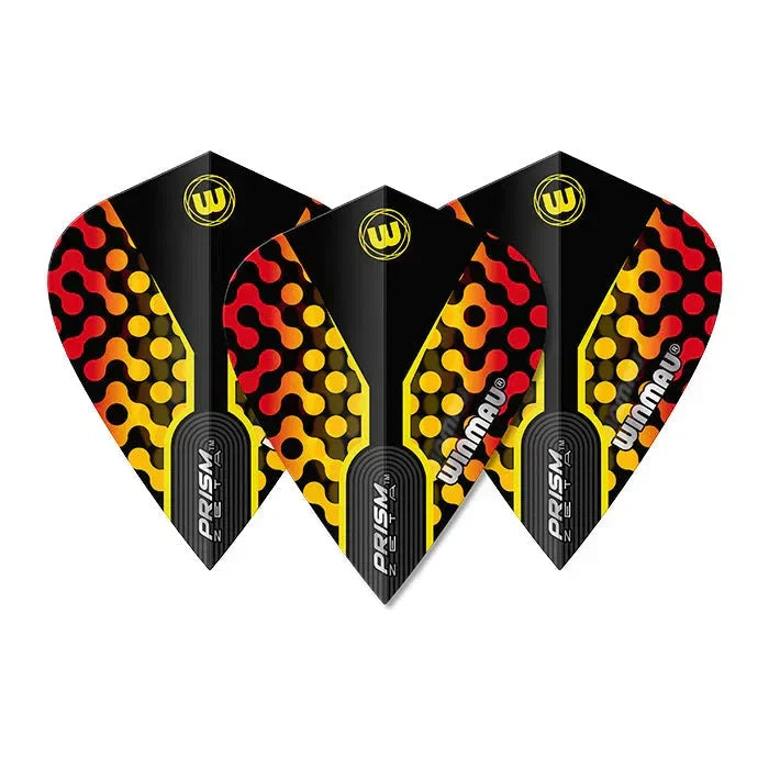 Winmau Prism Zeta Black & Orange Kite Flights