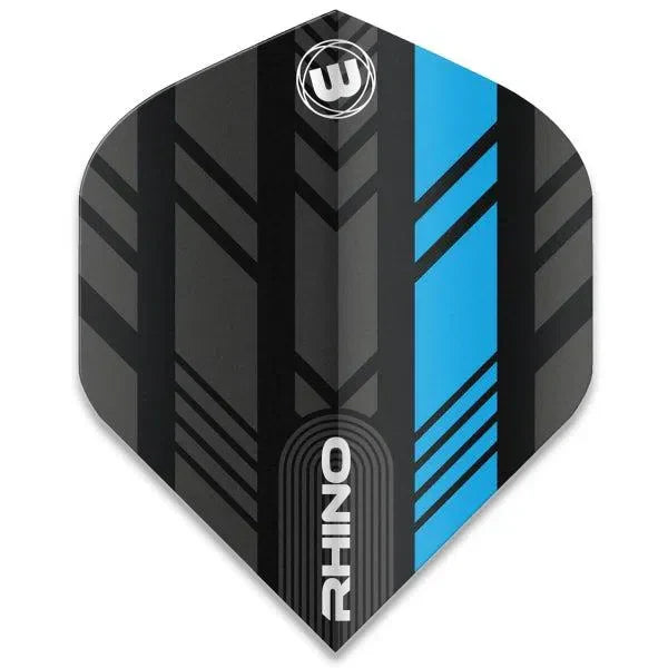 Winmau Rhino Extra Thick Standard Black & Blue Flights - view 2