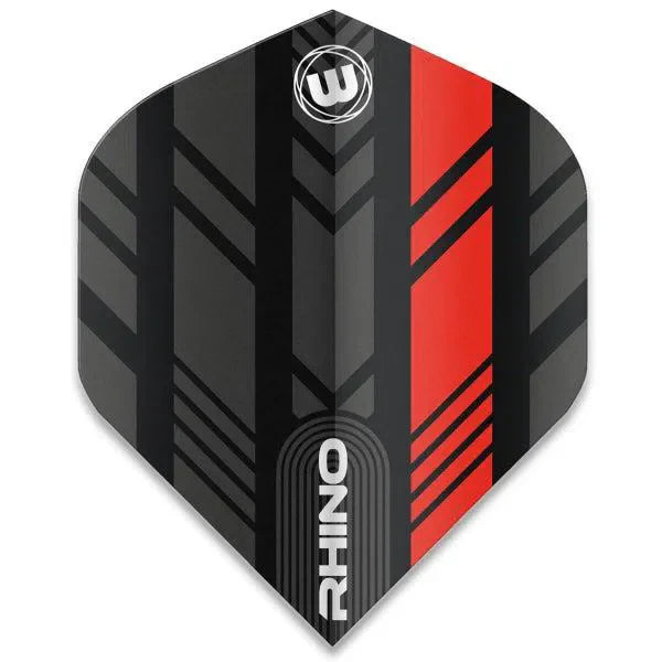 Winmau Rhino Extra Thick Standard Black & Red Flights - view 2