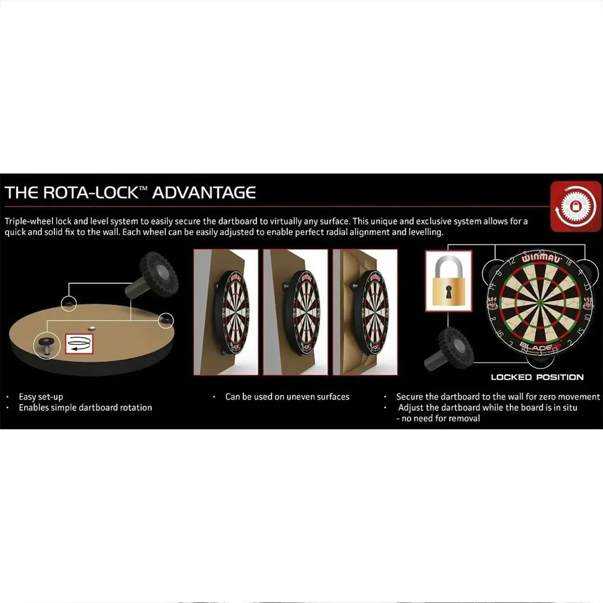 Winmau Rota Lock Fixing Kit - view 2