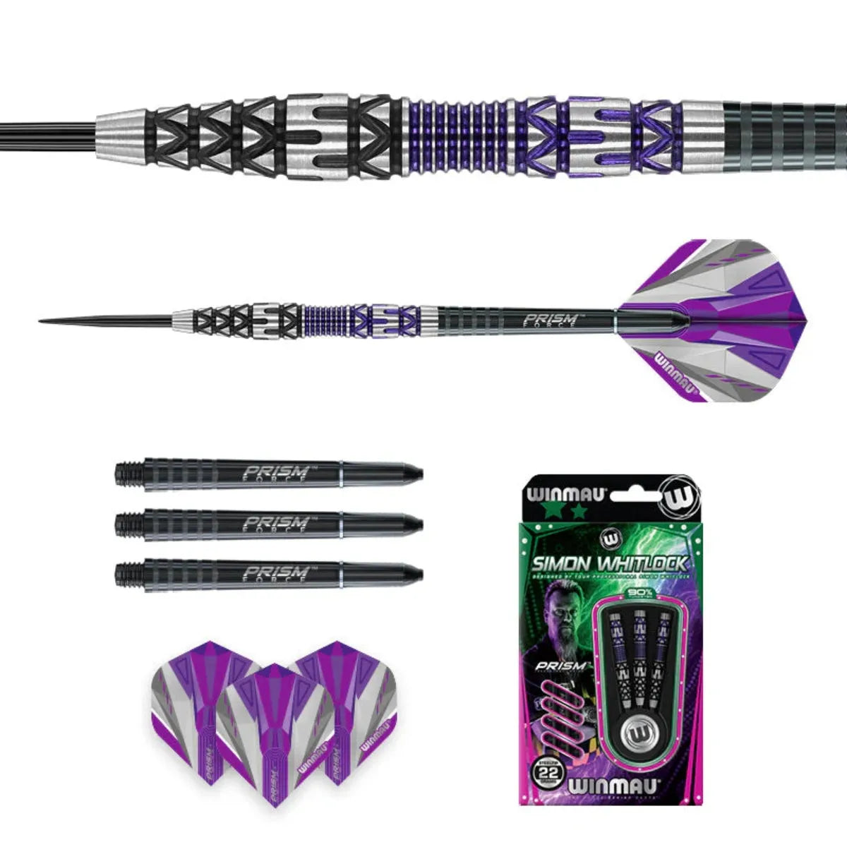 Winmau Simon Whitlock S.E 90% Tungsten Steel Tip Darts - view 3