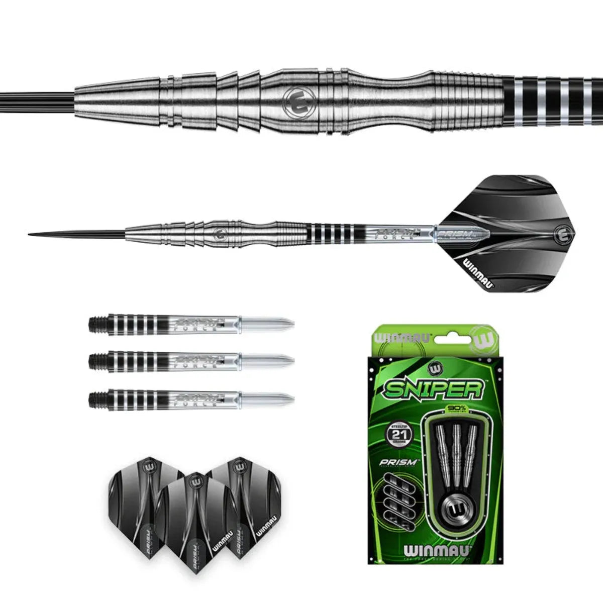 Winmau Sniper Style 3 90% Tungsten Steel Tip Darts - view 3