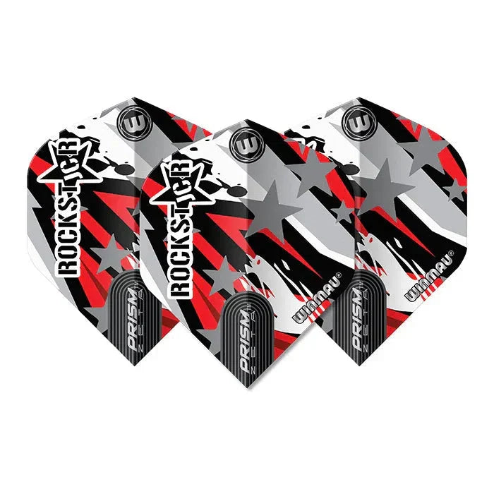 Winmau Specialist Players Joe Cullen Prism Zeta Standard Flights - Red (6915-334)