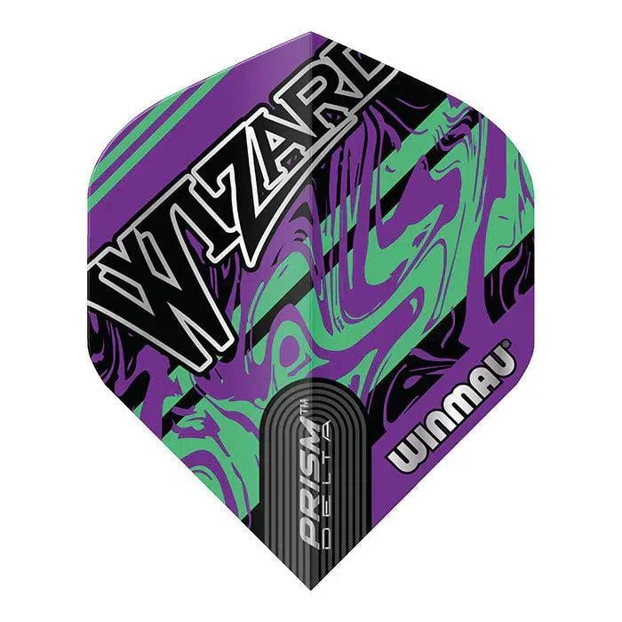 Winmau The Wizard Prism Delta Standard Flights - Green - view 2
