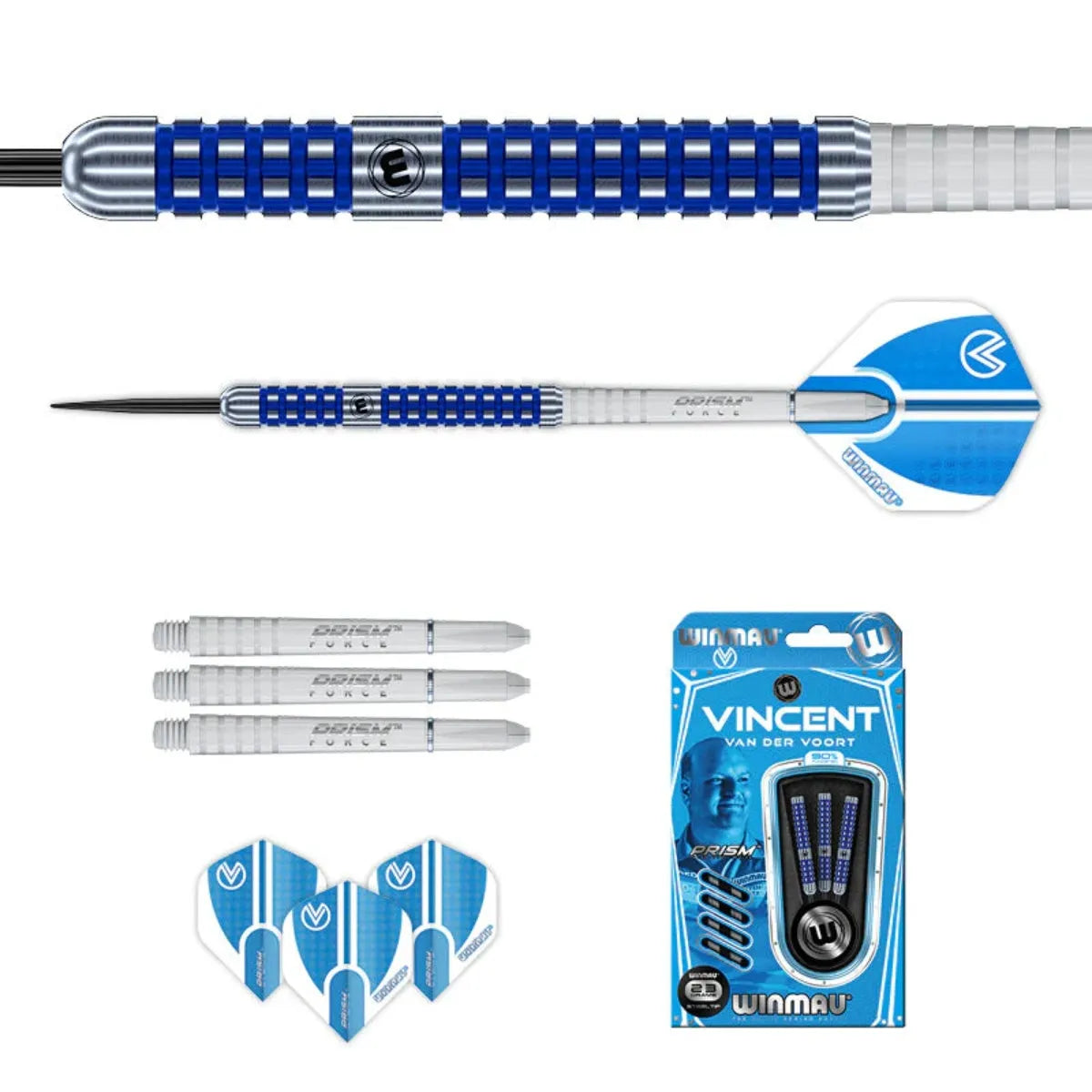 Winmau Vincent Van Der Voort 90% Tungsten Steel Tip Darts - view 3