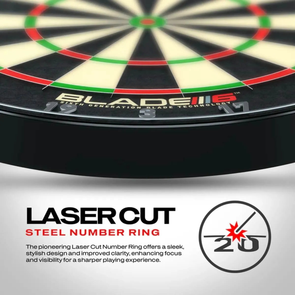Winmau Blade 6 Triple Core Dartboard - view 4