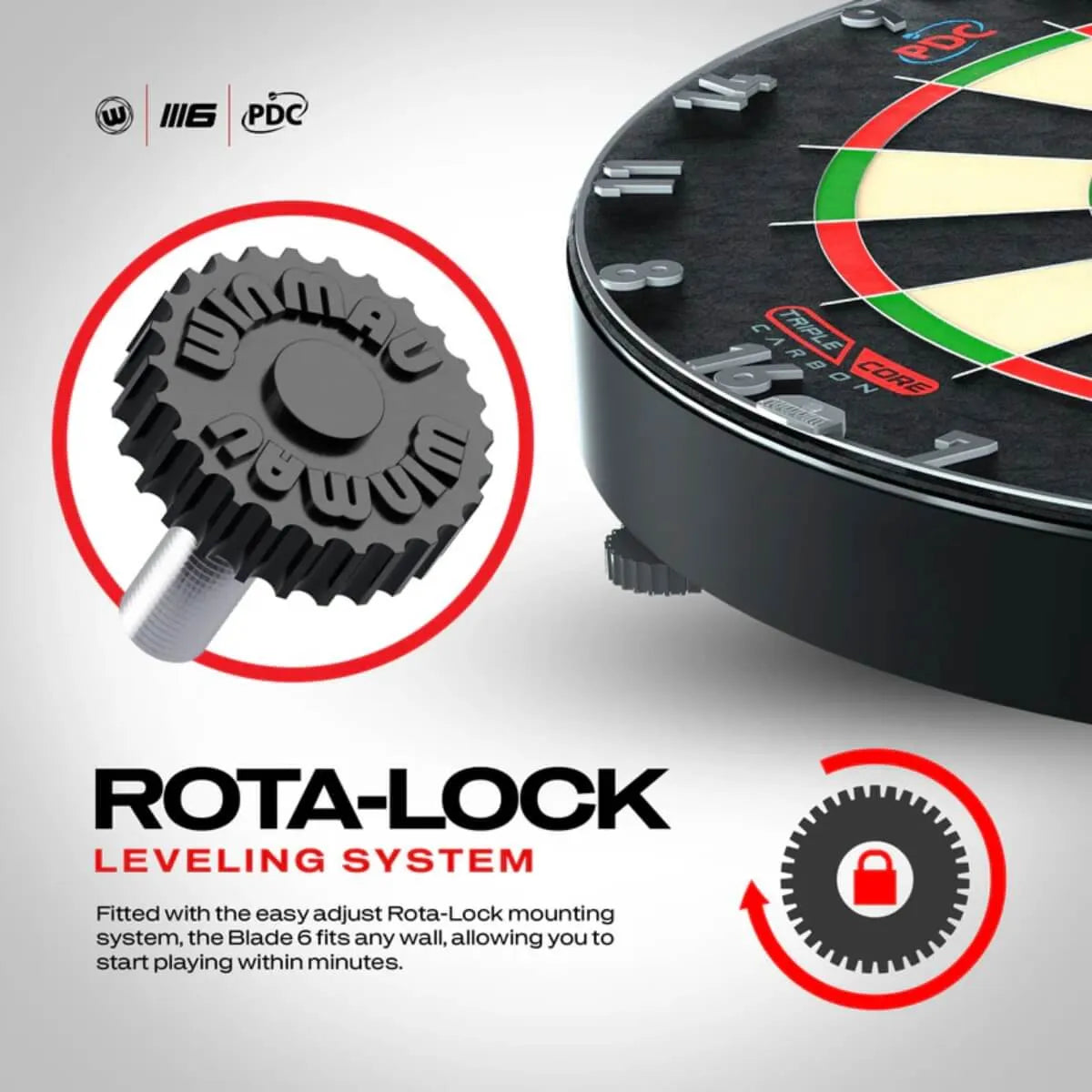 Winmau Blade 6 Triple Core Dartboard - view 8