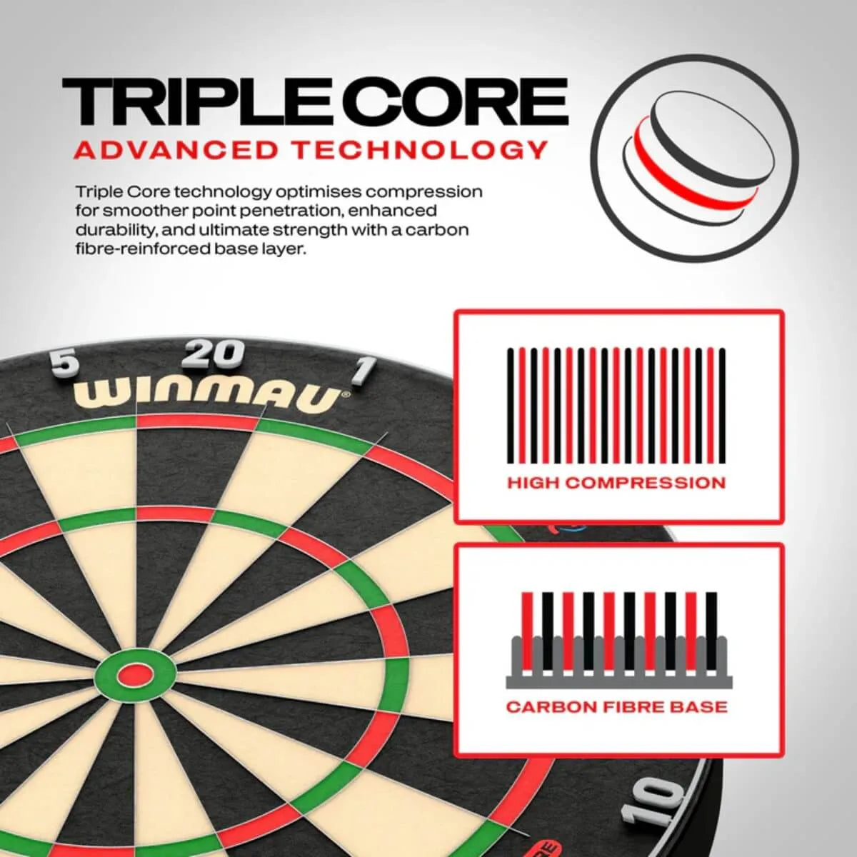 Winmau Blade 6 Triple Core Dartboard - view 5