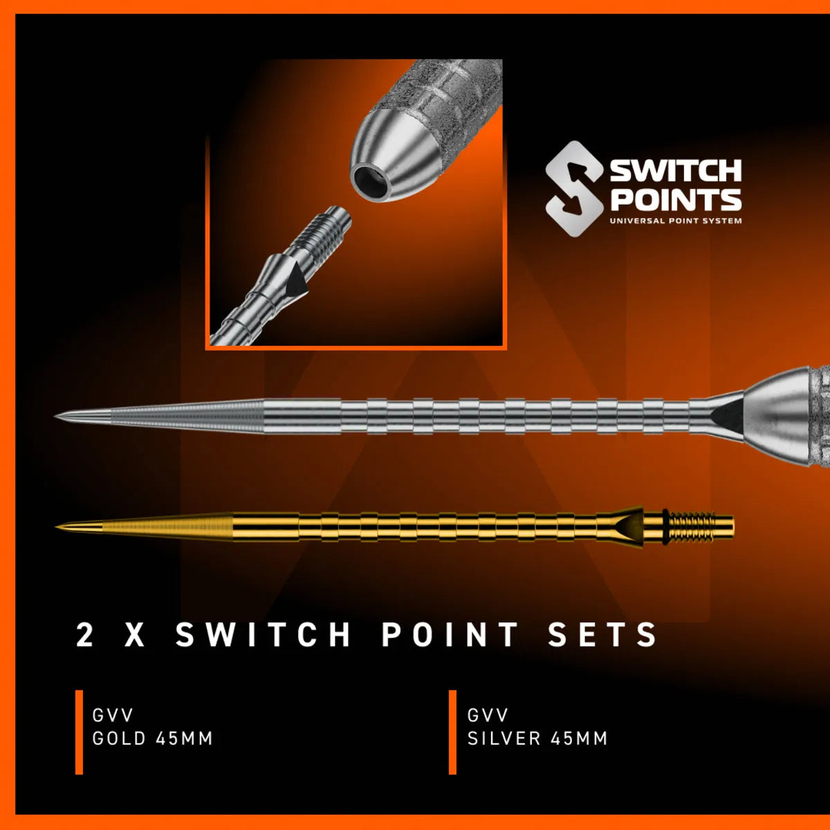 Winmau Gian van Veen W-Max SP 90% Tungsten Steel Tip Darts - view 5