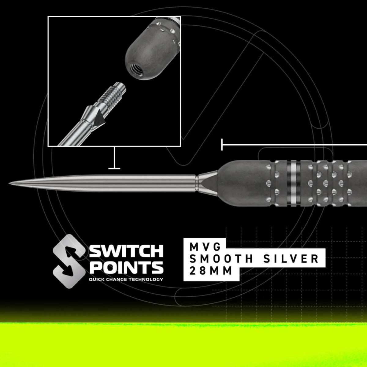 Winmau MvG TS-PRO SP 90% Tungsten Steel Tip Darts - view 4