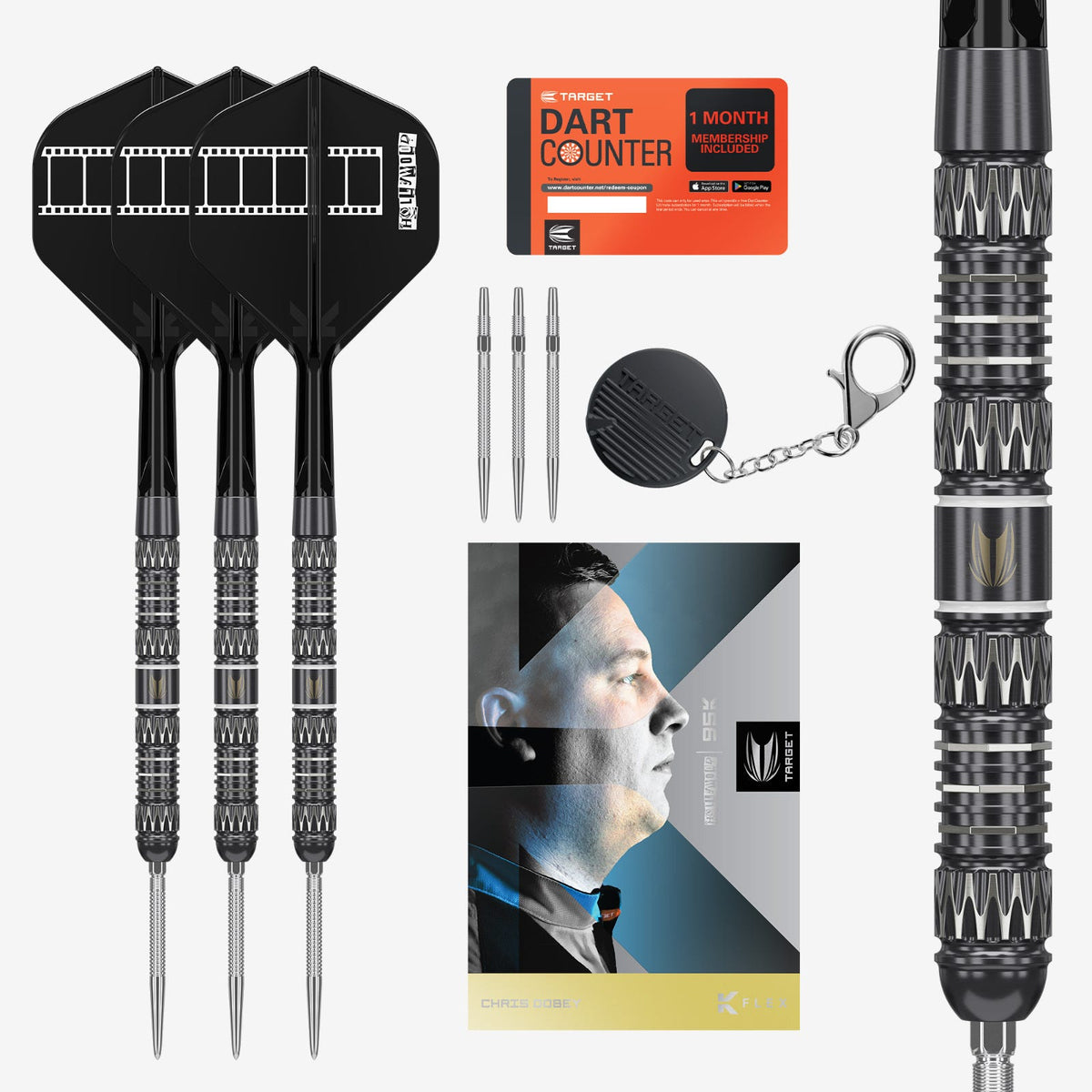 Target Chris Dobey 95k Steel Tip Darts