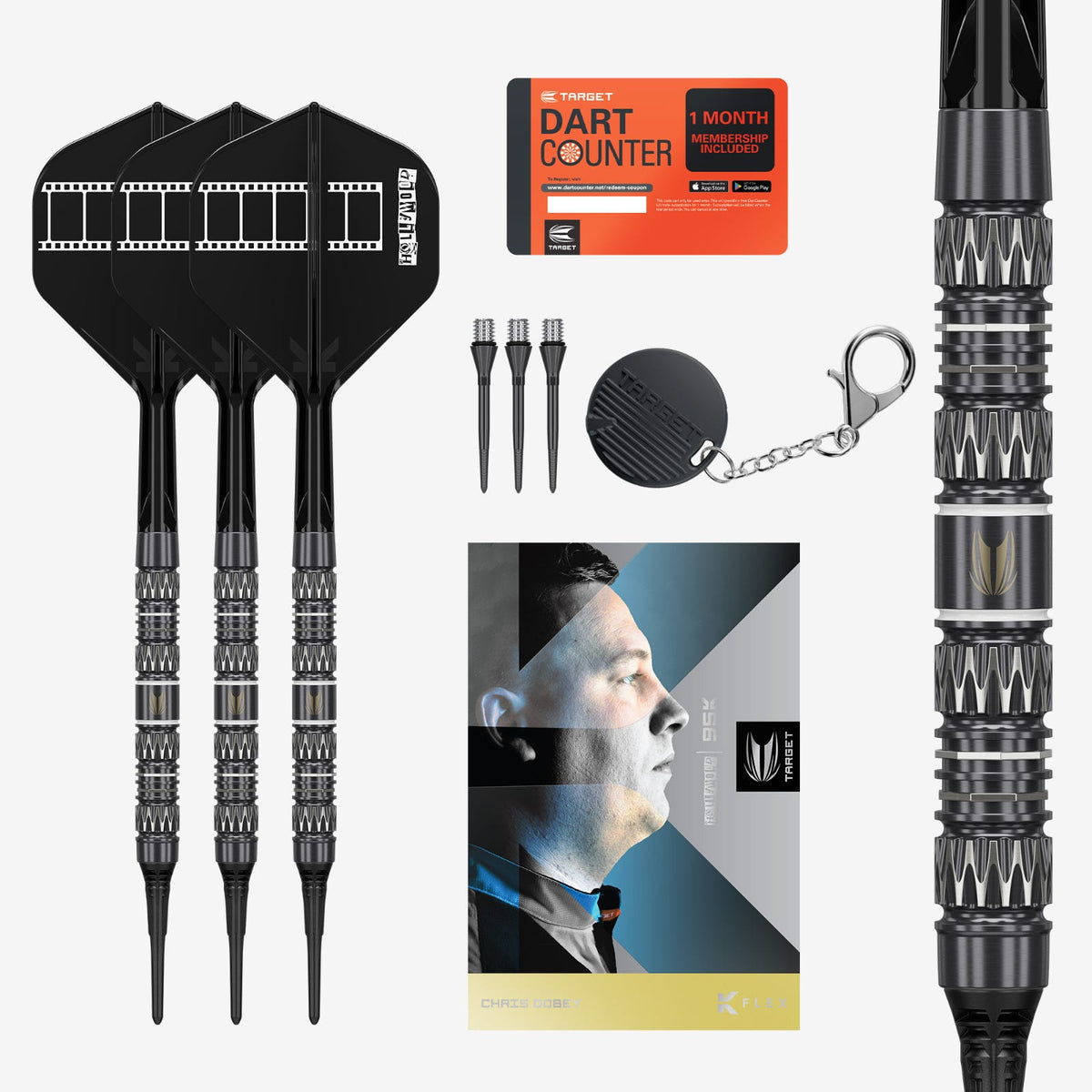 Target Chris Dobey 95k Soft Tip Darts