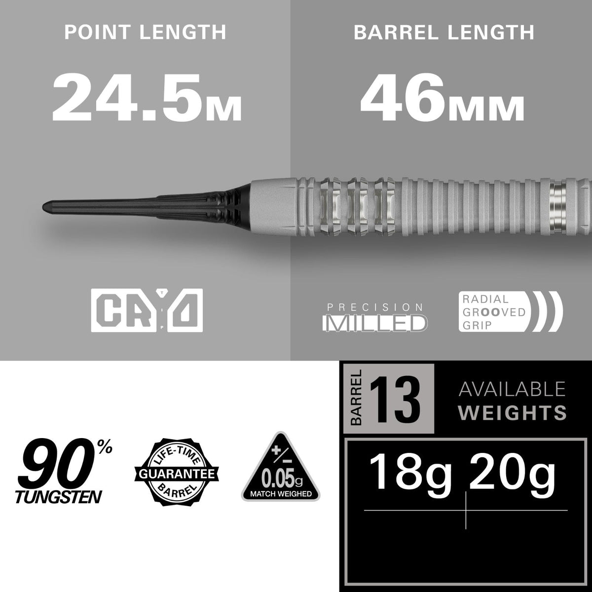 Target Cryo 13 90% Soft Tip Darts - 3