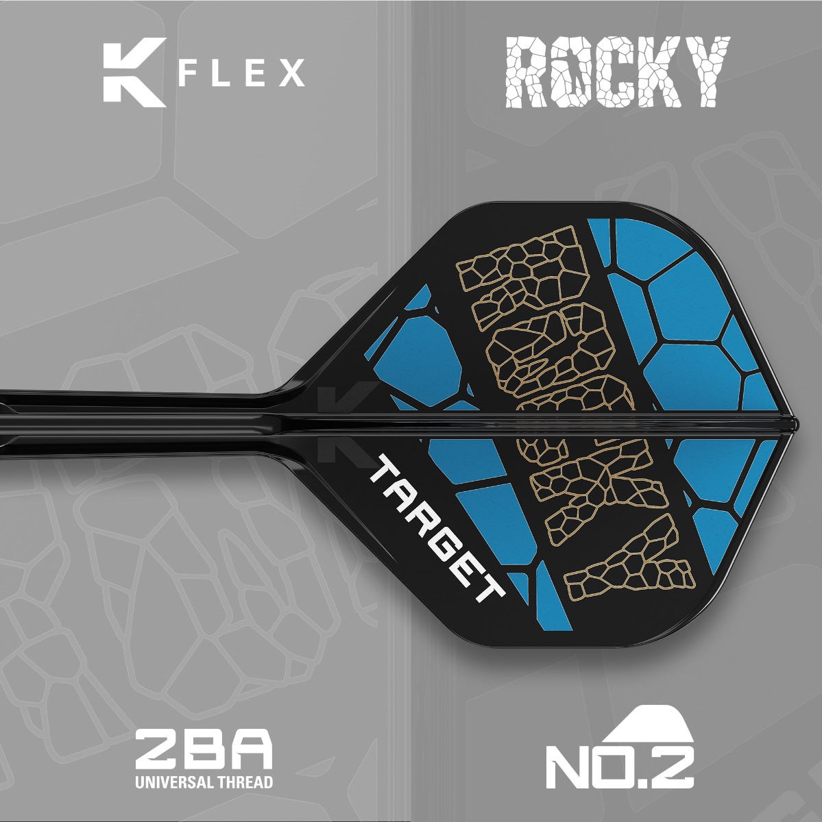 Target K-Flex Shape/No.2 Intermediate Josh Rock Flights - 3