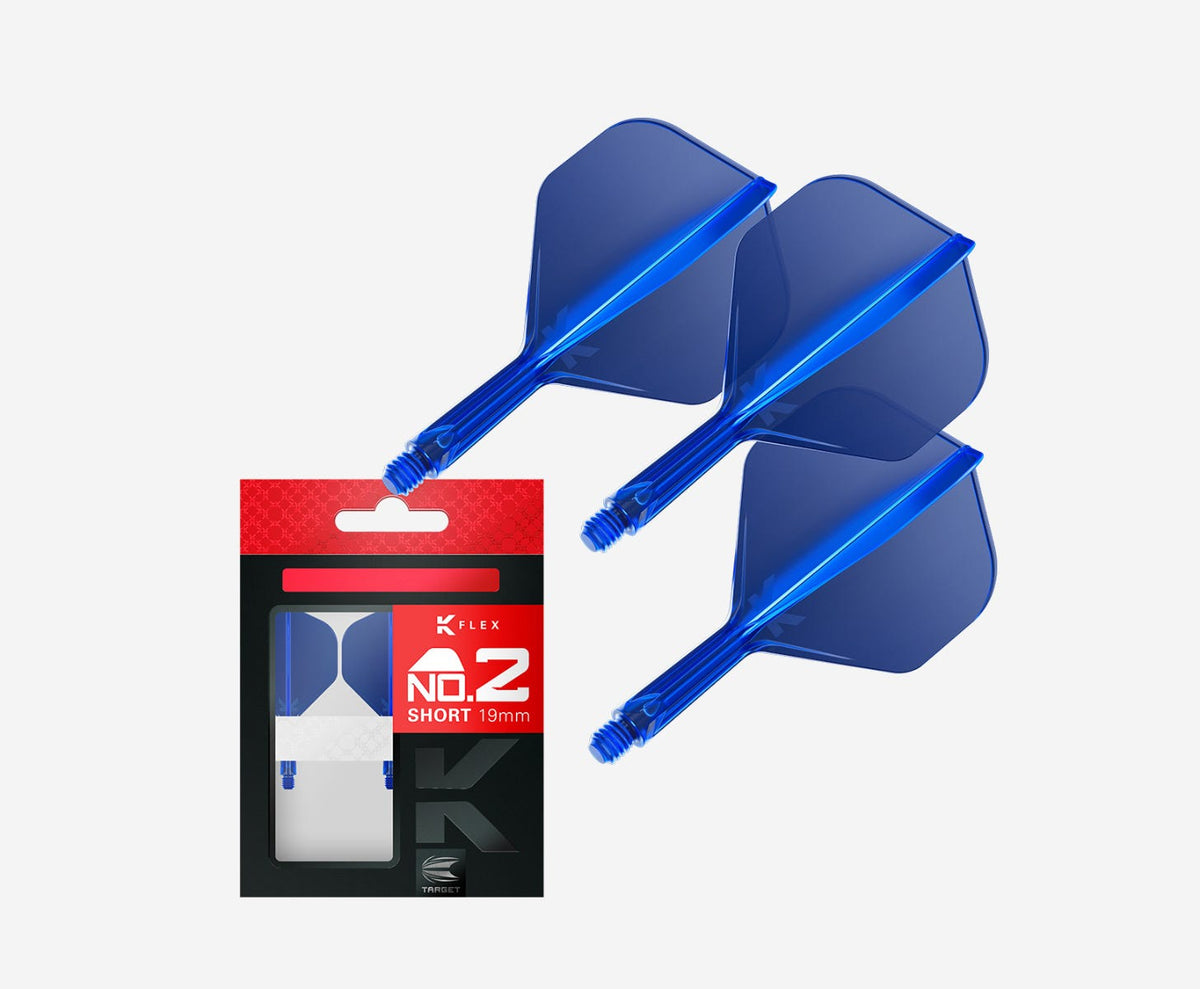 Target K-Flex Std/No.2 Short Blue Flights