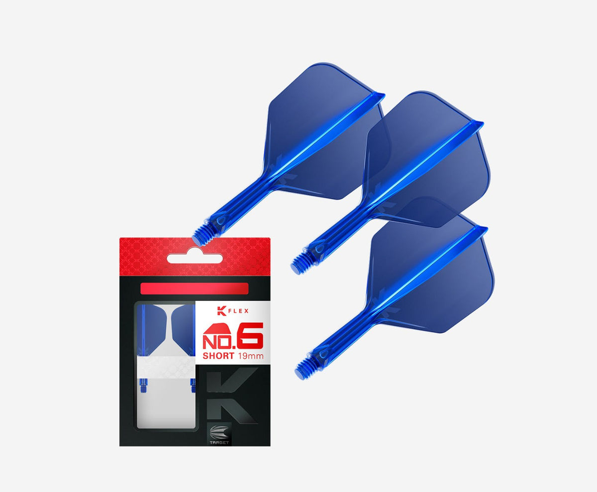 Target K-Flex Shape/No.6 Intermediate Blue Flights