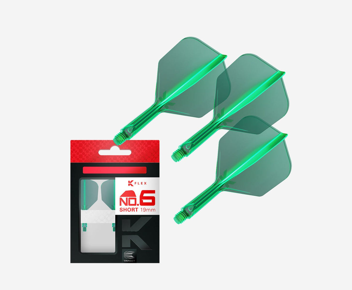 Target K-Flex Shape/No.6 Intermediate Green Flights