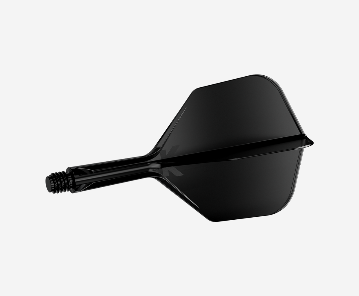 Target K-Flex Shape/No.6 26mm Intermediate Black Polished Flights - 2