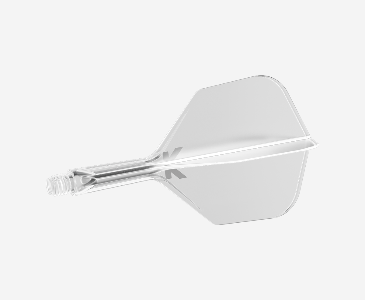 Target K-Flex Shape/No.6 33mm Medium Clear Polished Flights - 2