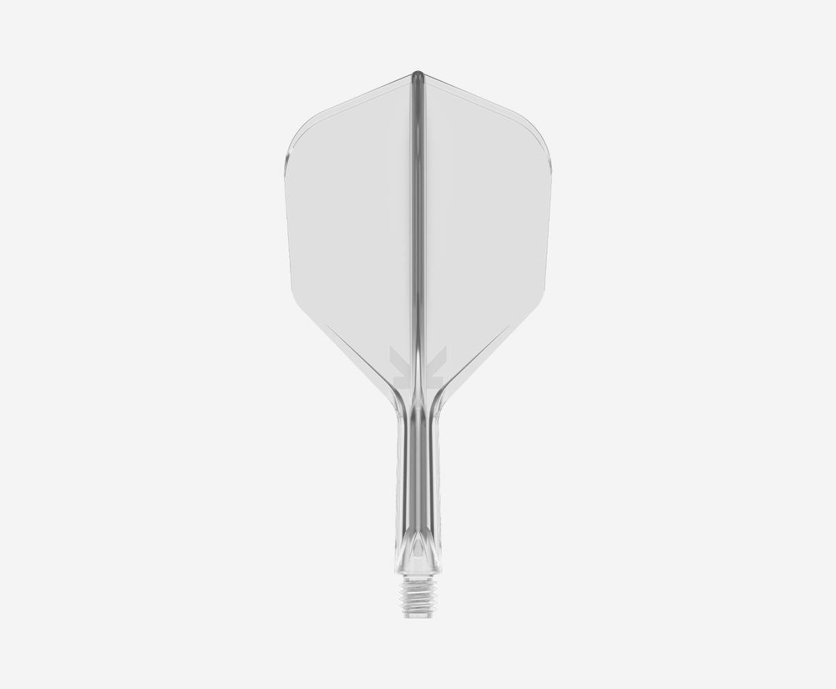 Target K-Flex Shape/No.6 33mm Medium Clear Polished Flights - 3